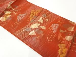 石庭模様織出し袋帯